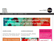 Tablet Screenshot of designetartsappliques.fr